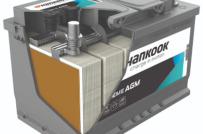 Hankook Battery - Passenger Car Battery, AGM Battery for Passenger Cars. Cross-section