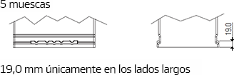 Hankook Battery – Información técnica, Sistema de fijación, Batteries and how to use them B4, 19,0 mm únicamente en los lados largos