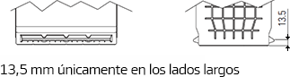 Hankook Battery – Información técnica, Sistema de fijación, Batteries and how to use them B8, 13,5 mm únicamente en los lados largos